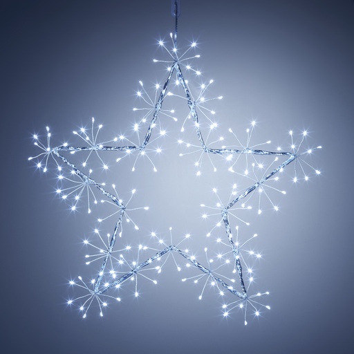[6417783162292] Decora tähti, 200 valkoista led-valoa, 40 cm
