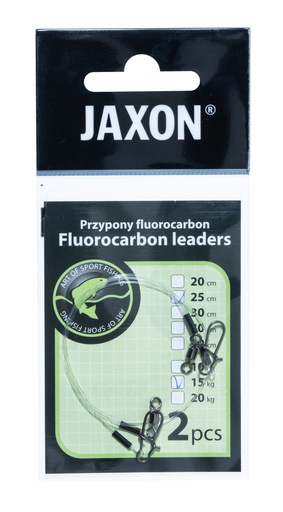 [5900113327337] Jaxon Fluorocarbon perukkeet 20cm 10kg 2kpl
