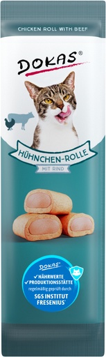 [4251276204838] Dokas kissalle kanarullapalat naudalla 10g