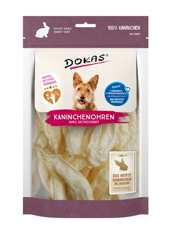 [4251276203480] Dokas koiralle kaninkorvat 70g