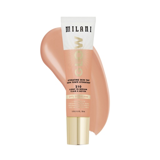 [717489429016] Milani Glow Hydrating Skin Tint 210 Light to Medium