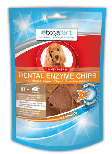 [7640118833782] Bogadent koiran hammashoitoon entsyymisipsit kanalla 40g