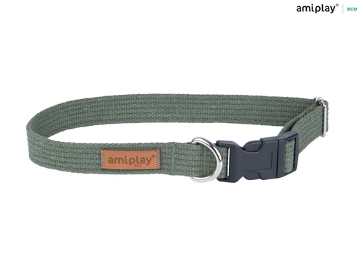 [5907563223226] Amiplay Cotton koiranpanta, säädettävä 40-60x2,5cm, khaki L