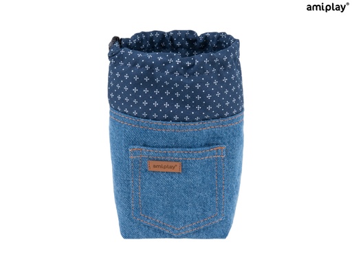 [5907563271746] Amiplay Denim herkkupussukka 10x7x14cm, vaaleansininen