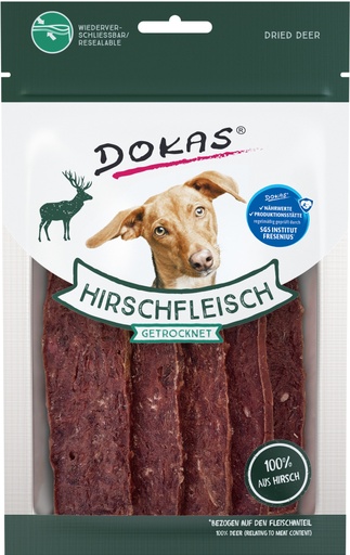 [4251276204500] Dokas koiralle kuivattu peurafile 60g